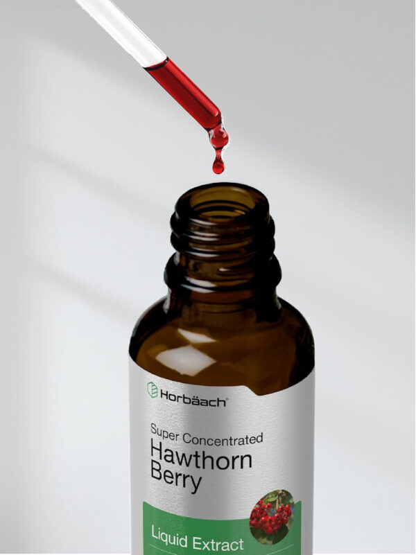 Hawthorn Berry Extract Liquid Tincture, 2oz  Alcohol Free by Horbäach - Image 8