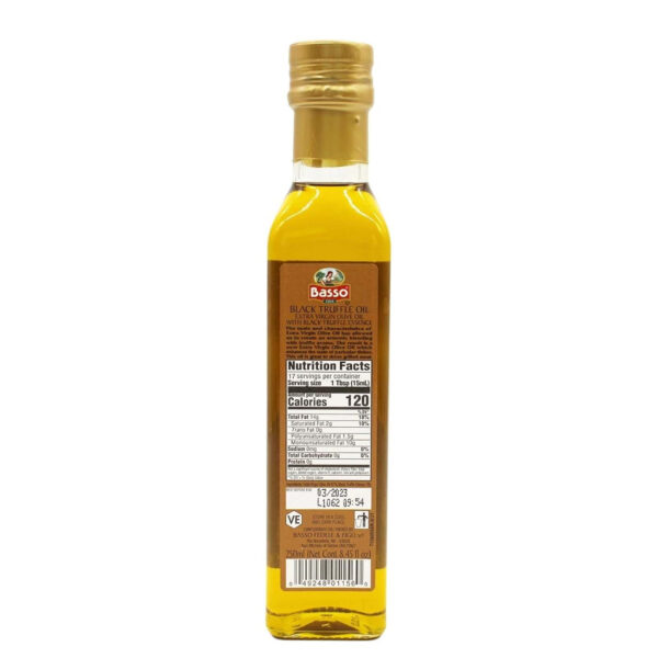 Black Truffle Oil, Large Bottle 8.5oz (250 ml) | BASSO - Image 5