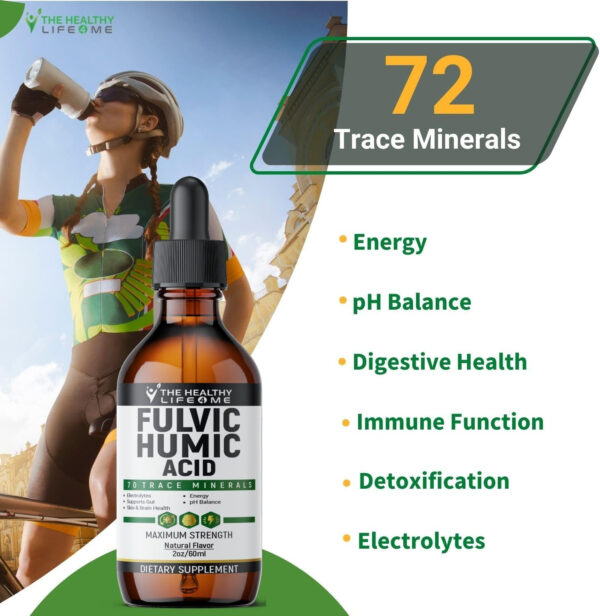 Liquid Fulvic Acid + Humic + Trace Minerals | Keto Supplement | pH Balance - Image 6