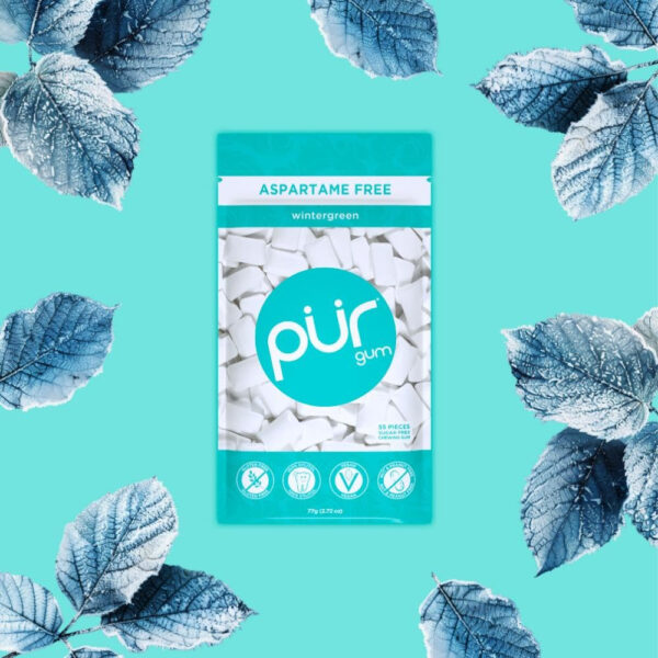 Xylitol Gum | PUR Aspartame Free Natural Spearmint, 55 Pieces - Image 51